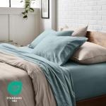 Bare Home Twin XL Sheet Set - Luxury 1800 Ultra-Soft Stonewashed Microfiber - Double Brushed - Deep Pockets - Easy Fit - Breathable Bedding - Sheet Sets & Pillowcases (Twin XL, Sea Spray)