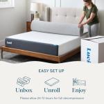 LUCID Bamboo Charcoal Infused Memory, 3 Inch, Hypoallergenic, Cooling Ventilation, CertiPUR-Certified Foam Mattress Topper, Twin XL