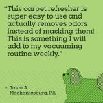 Pet Life Unlimited Carpet Refresher Powder, Carpet Deodorizer Powder Pet Safe - Carpet Powder Pet Odor Eliminator for Carpet with Plant-Based Juniper Leaf Scent - Made in the USA - 16oz (Pack of 1)