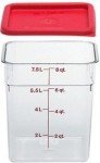8-Quart Polycarbonate Square Food Storage Container