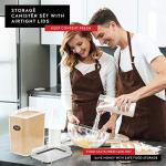 Extra Large Airtight Flour & Sugar Canisters - 2 Pack