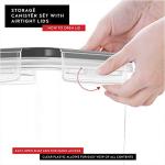 Extra Large Airtight Flour & Sugar Canisters - 2 Pack