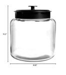 Montana 1.5 Gallon Glass Jar with Black Lid