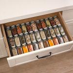 24 Pcs Glass Spice Jars with Lids and Labels