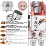 12-Piece Magnetic Spice Jar Set for Easy Organization