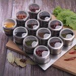 12-Piece Magnetic Spice Jar Set for Easy Organization