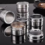 12-Piece Magnetic Spice Jar Set for Easy Organization