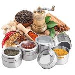 12-Piece Magnetic Spice Jar Set for Easy Organization
