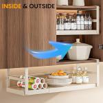 Expandable Under Shelf Storage Basket Organizer