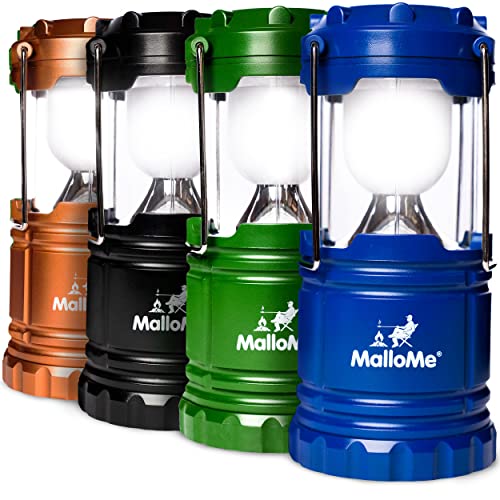 MalloMe Portable LED Camp Lanterns (4 Pack)