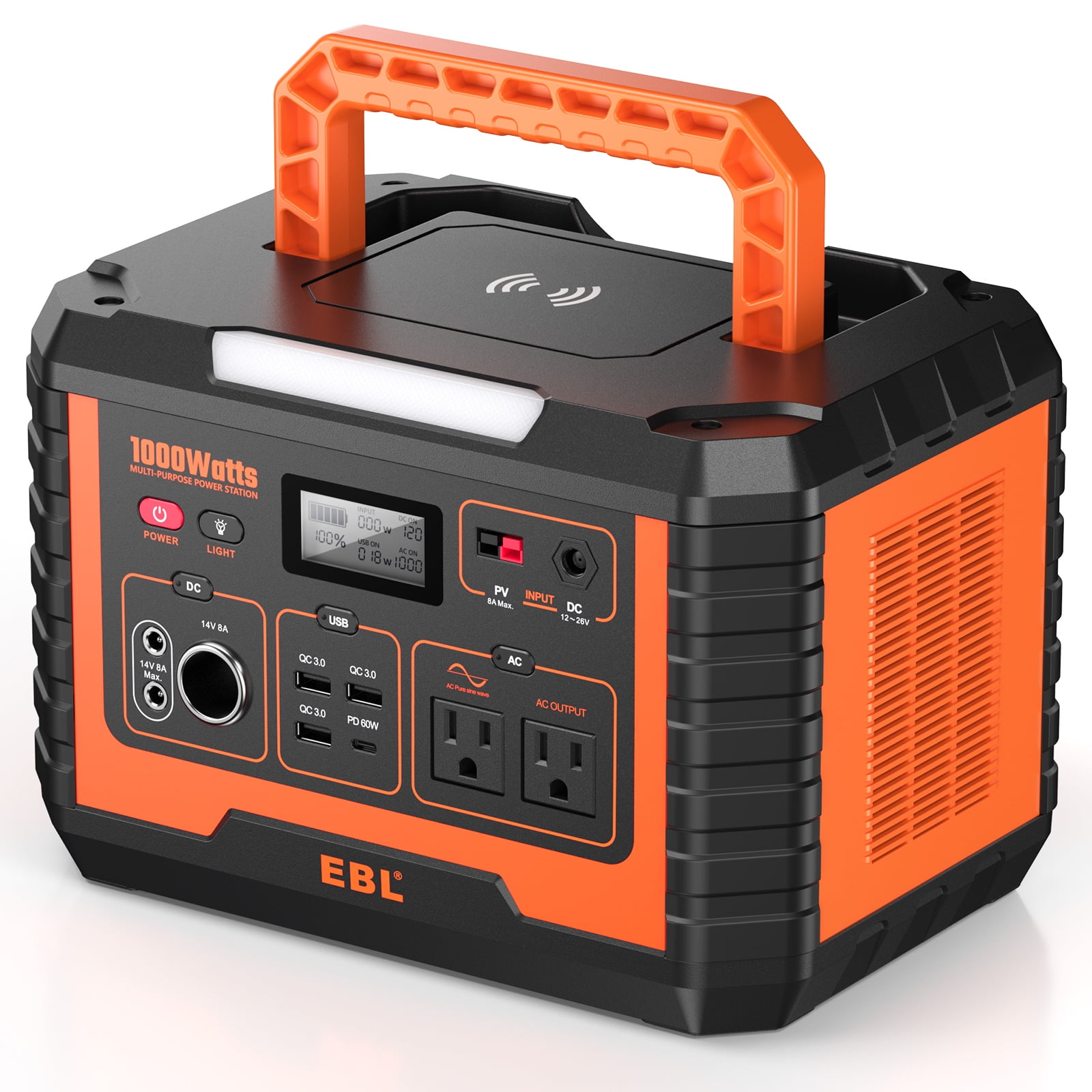 1000W Solar Portable Generator for Preppers