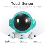 GILOBABY Robot Toys, Rechargeable Smart Talking Robots for Kids, Intelligent Robot with Voice Controlled Touch Sensor, Singing, Dancing, Recording, Repeat, Birthday Gifts for Boys Ages 6+ Years