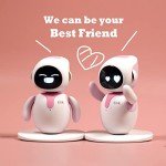 ENERGIZE LAB Eilik – Touch Interactive Toys, Cute Robot Pets with Abundant Emotions. Idle Animations&Mini-Games, Unique Gift for Girls & Boys. Support Update.(Blue + Pink Combination)