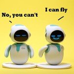 ENERGIZE LAB Eilik – Touch Interactive Toys, Cute Robot Pets with Abundant Emotions. Idle Animations&Mini-Games, Unique Gift for Girls & Boys. Support Update.(Blue + Pink Combination)