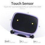 GILOBABY Kids Robot Toys, Interactive Robot Companion Smart Talking Robot with Voice Control Touch Sensor, Singing, Dancing, Recording, Repeat, Birthday Gifts for Girls Ages 3+ Years (Purple)