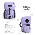GILOBABY Kids Robot Toys, Interactive Robot Companion Smart Talking Robot with Voice Control Touch Sensor, Singing, Dancing, Recording, Repeat, Birthday Gifts for Girls Ages 3+ Years (Purple)