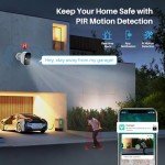 MaxiViz Wireless Outdoor Security Camera with AI Detection