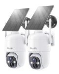 MaxiViz 360° Wireless Outdoor Security Cameras (2 Pack)