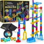 Glow-in-the-Dark Marble Run Construction Set