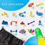 Glow-in-the-Dark Marble Run Construction Set