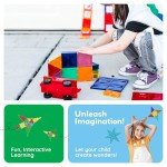 PicassoTiles 60-Piece Magnetic Building Blocks Set