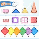 52PCS Magnetic Building Blocks for Kids
