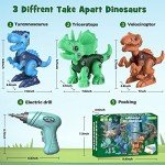 Dinosaur Building Toys with Electric Drill for Kids