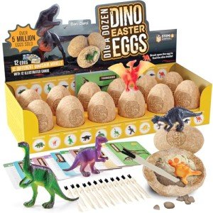 Dino Egg Dig Kit for Kids – 12 Surprises