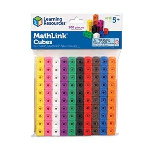 MathLink Cubes Set - 100 STEM Manipulatives for Kids