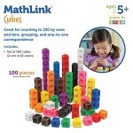 MathLink Cubes Set - 100 STEM Manipulatives for Kids