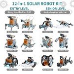 12-in-1 STEM Solar Robot Kit for Ages 8-13