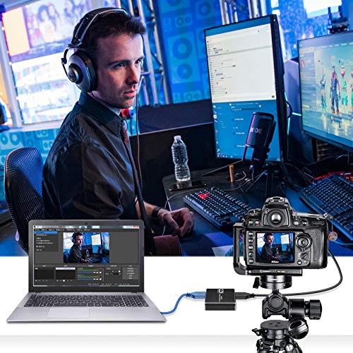 4K HDMI Capture Card with Microphone for Gaming