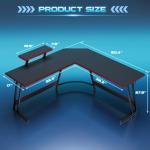 Homall L-Shaped Gaming Desk with Monitor Stand