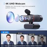 EMEET C960 4K Webcam with Dual AI Mics