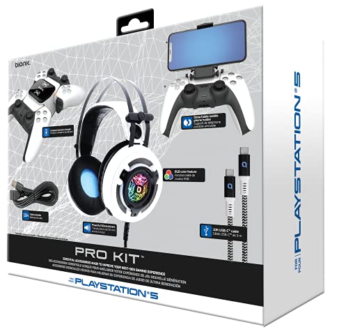 Bionik Pro Kit for PS5: Gaming Headset & Accessories