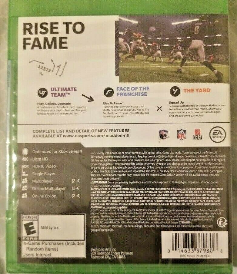 Madden NFL 21 for Xbox One & Series X