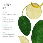 Lemon Sage Vegan Body Wash for Soft Skin