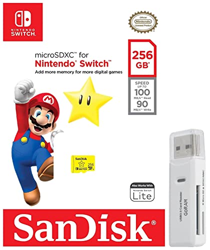 SanDisk 256GB MicroSD Card for Nintendo Switch