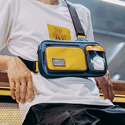 Geekshare Nintendo Switch Travel Messenger Bag (Blue/Yellow)