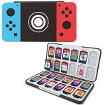 HEIYING Switch Game Card Case for Nintendo Switch & OLED & Lite,Custom Pattern Memory Storage Holder with 24 Game Card Slots and 24 Micro SD Cards Slots