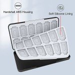 HEIYING Switch Game Card Case for Nintendo Switch & OLED & Lite,Custom Pattern Memory Storage Holder with 24 Game Card Slots and 24 Micro SD Cards Slots