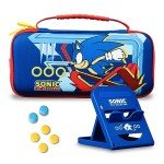 Sonic the Hedgehog 8+ Years Gaming On-the-Go Kit with Travel Case, Stand, Grips, and Sonic Superstars - Nintendo Switch Game