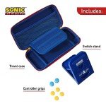 Sonic the Hedgehog 8+ Years Gaming On-the-Go Kit with Travel Case, Stand, Grips, and Sonic Superstars - Nintendo Switch Game