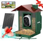 Osoeri Bird Feeder with Camera - AI Detective Auto Films Bird Action, Live Wildlife Window & Real-Time Alerts, Bring Feather Friends to Your Phone, Never Miss a Flutter