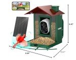 Osoeri Bird Feeder with Camera - AI Detective Auto Films Bird Action, Live Wildlife Window & Real-Time Alerts, Bring Feather Friends to Your Phone, Never Miss a Flutter