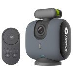 XbotGo Chameleon AI Powered Sports Action Camera, Sports Gimbal Tracking System with Team and Player Tracking, COMS 4K Video, 360° Rotation, 120° FOV, Live Streaming (Lava Graphite)
