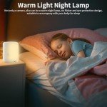 VSTARCAM Video Call Security Camera Indoor with 2.4 inch HD Screen,Baby Camera Monitor,Video Baby Monitor,One-Touch Call,Warm Light,360° PTZ, AI Detection,Plug in&Battery Powered,SD/Cloud Storage