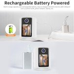 VSTARCAM Video Call Security Camera Indoor with 2.4 inch HD Screen,Baby Camera Monitor,Video Baby Monitor,One-Touch Call,Warm Light,360° PTZ, AI Detection,Plug in&Battery Powered,SD/Cloud Storage