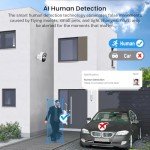 Orbitell Security Camera Wireless Wi-Fi Camera with Color Night Vision, Two Way Audio, AI Human Detection, Cloud Storage, Real-time Alert.