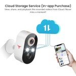 Orbitell Security Camera Wireless Wi-Fi Camera with Color Night Vision, Two Way Audio, AI Human Detection, Cloud Storage, Real-time Alert.